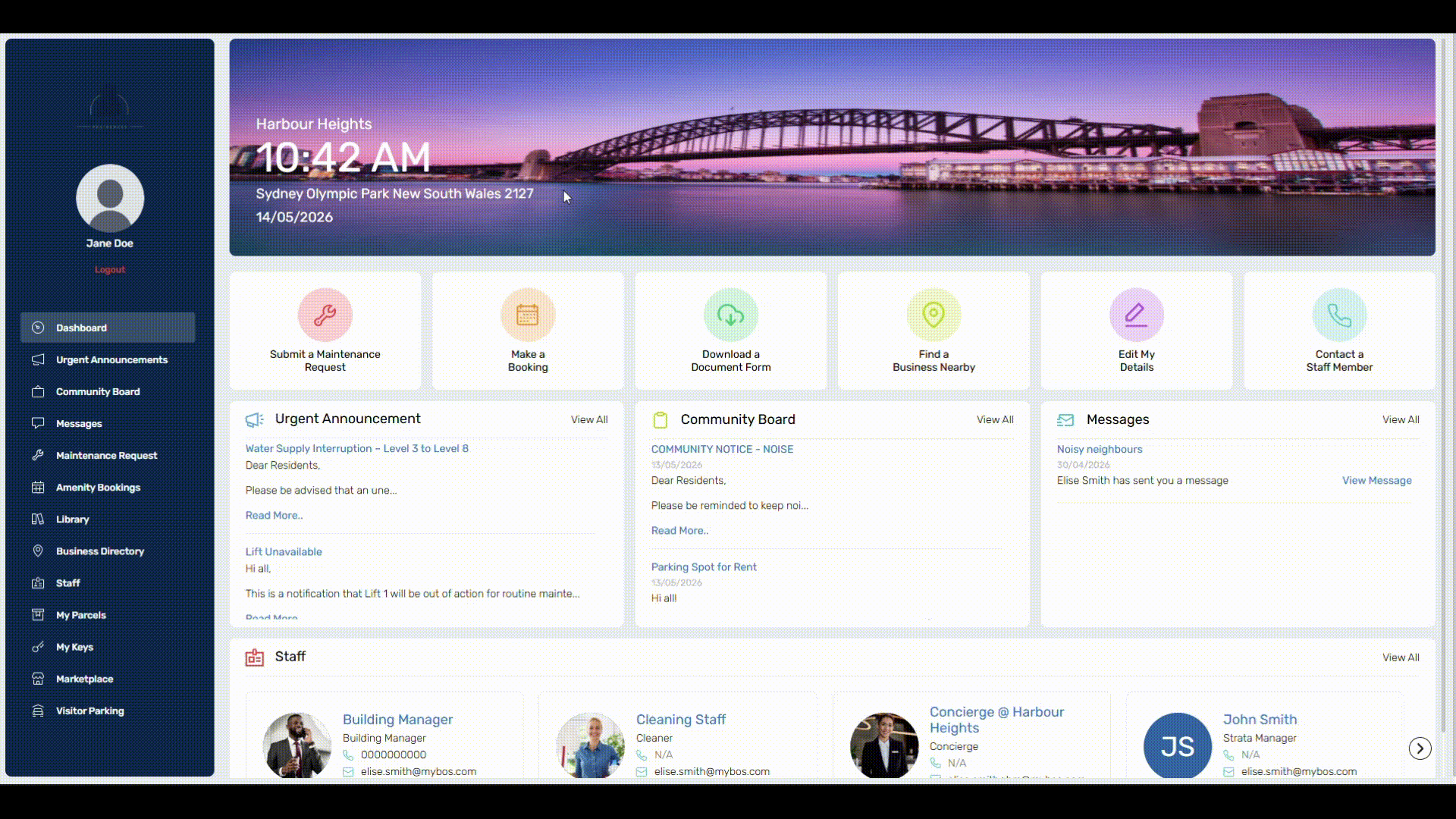 Business Directory for Resident