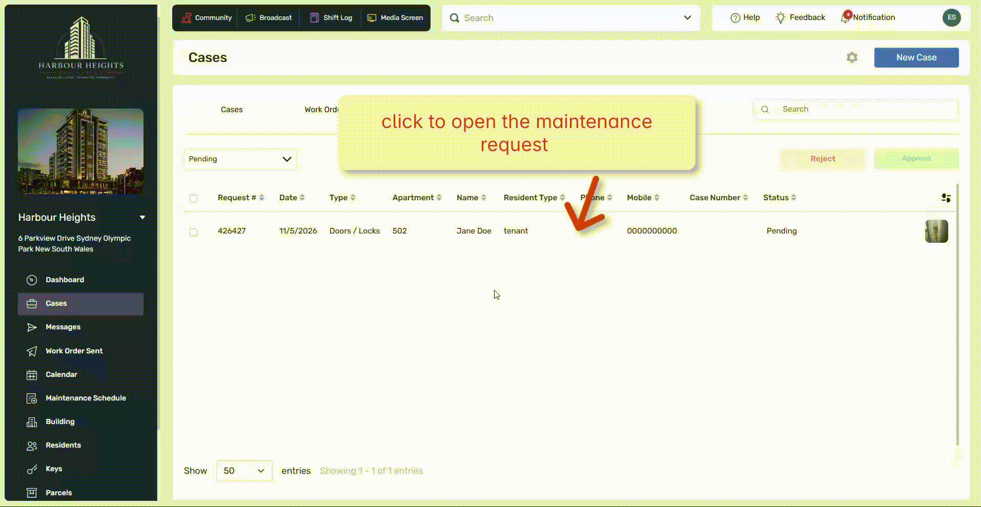 Turning Resident Maintenance Request into a Case  (1)